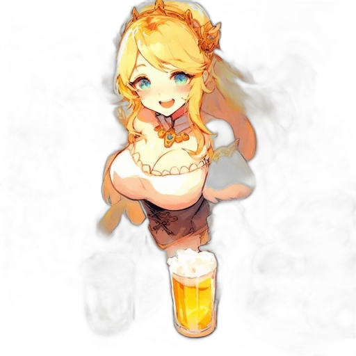 staff, dress, bottle, crown transparent PNG cut-out