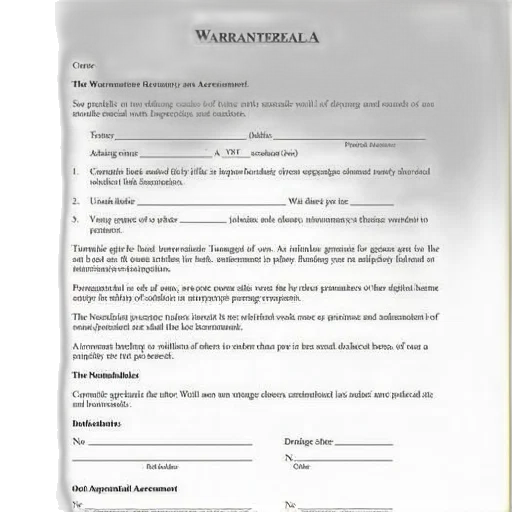printable, warrantment, deed, template transparent PNG cut-out