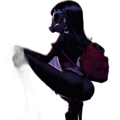 mask, jacket, robot, staff transparent PNG cut-out