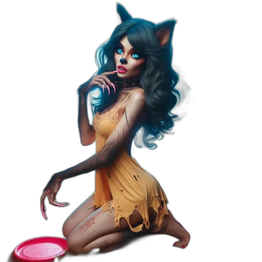 dress, fantasy art, concept art, comic book art transparent PNG cut-out