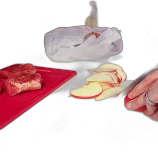 food, photorealistic, person, slicing transparent PNG cut-out