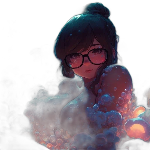 dress, face, robot, staff transparent PNG cut-out