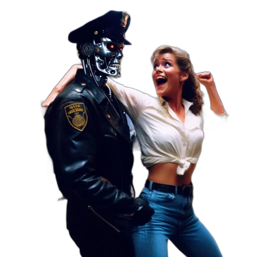 robot, mask, jacket, face transparent PNG cut-out