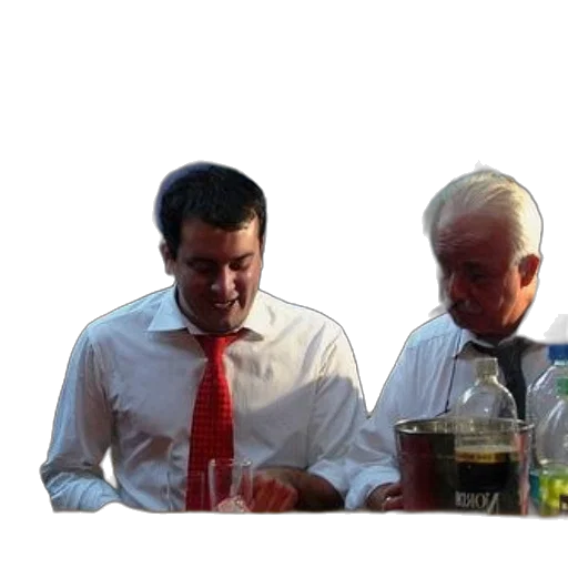 food, two, men, white transparent PNG cut-out