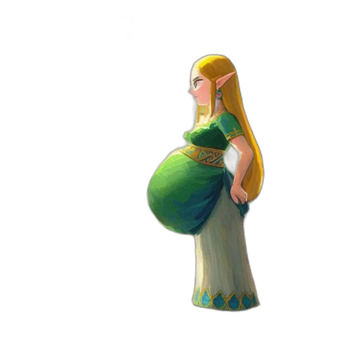 dress, crown, concept art, 3d render transparent PNG cut-out