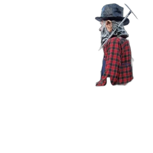 hat, jacket, robot, weapon transparent PNG cut-out