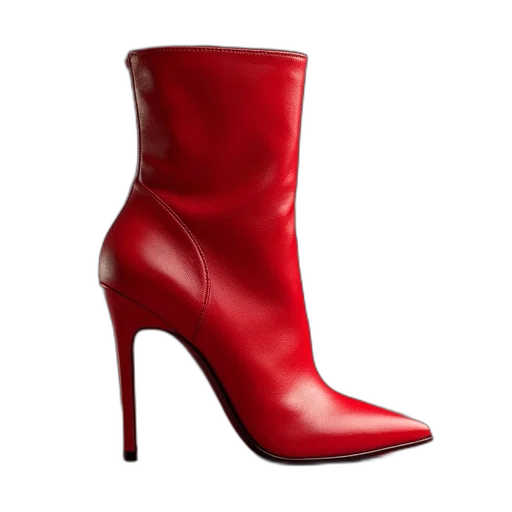 shoes, red, close, view transparent PNG cut-out
