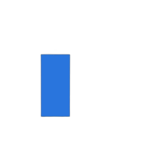 robot, pixel art, blue, monochrome transparent PNG cut-out