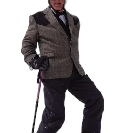 staff, jacket, umbrella, robot transparent PNG cut-out
