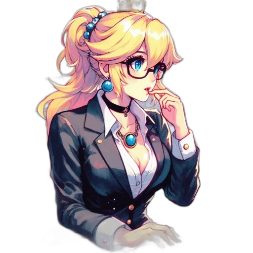 staff, jacket, crown, anime transparent PNG cut-out