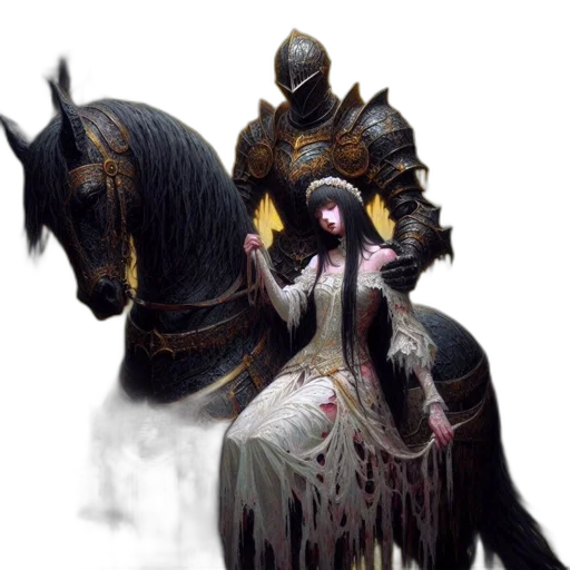 dragon, crown, creature, sword transparent PNG cut-out