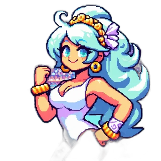 staff, pixel art, vaporwave, concept art transparent PNG cut-out