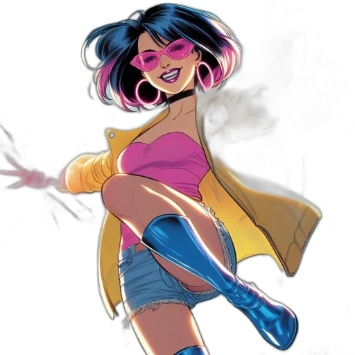 comic book art, concept art, cartoon, watercolor transparent PNG cut-out