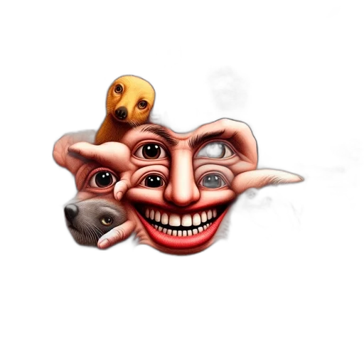 mask, face, creature, animal transparent PNG cut-out