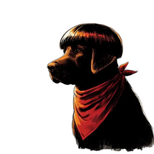 animal, face, comic book art, concept art transparent PNG cut-out