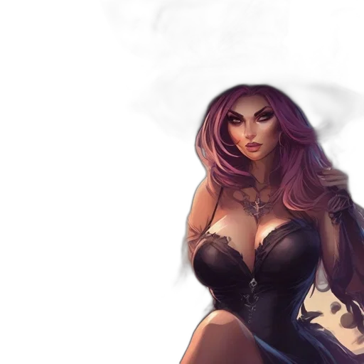 dress, fantasy art, concept art, comic book art transparent PNG cut-out
