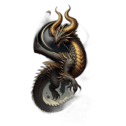 dragon, jewelry, creature, hair transparent PNG cut-out