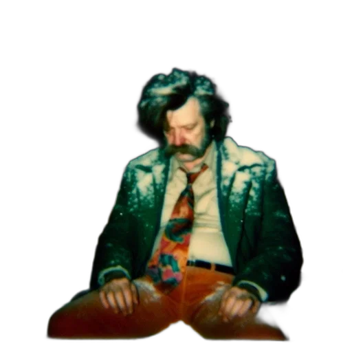 jacket, hair, staff, face transparent PNG cut-out