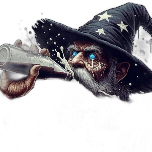 bottle, weapon, staff, face transparent PNG cut-out