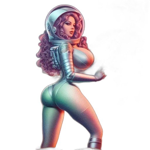 robot, dress, concept art, comic book art transparent PNG cut-out
