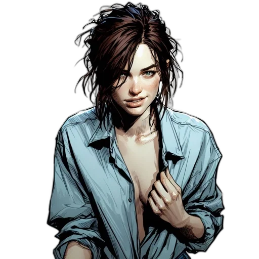 jacket, comic book art, concept art, cyberpunk transparent PNG cut-out