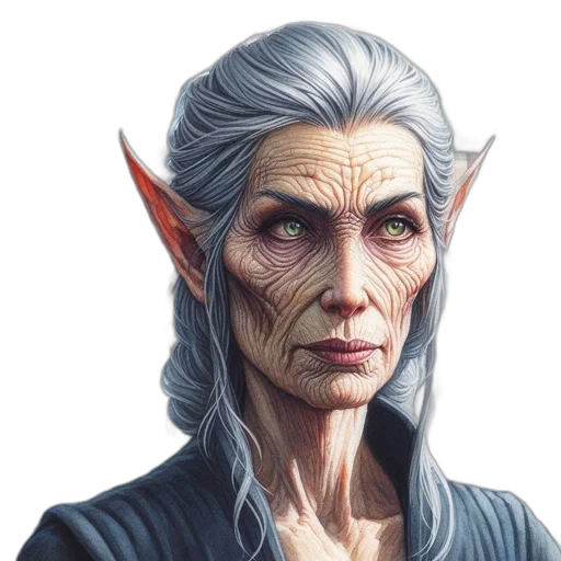 face, dragon, staff, fantasy art transparent PNG cut-out