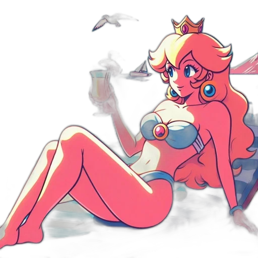 crown, weapon, staff, dress transparent PNG cut-out