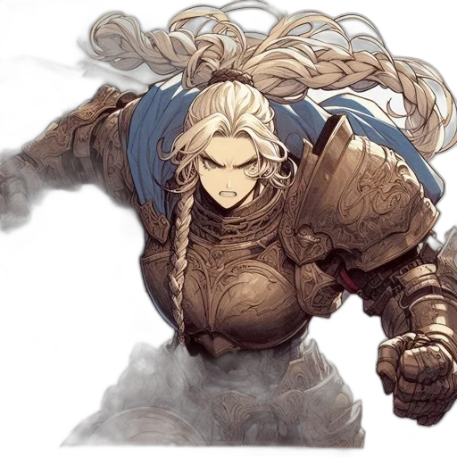 sword, hair, weapon, dragon transparent PNG cut-out
