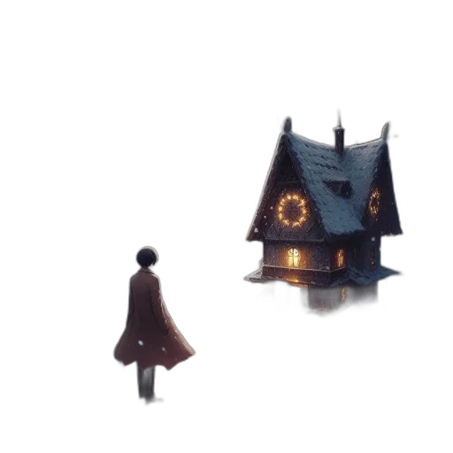 dress, building, umbrella, robot transparent PNG cut-out