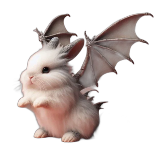 dragon, creature, animal, staff transparent PNG cut-out