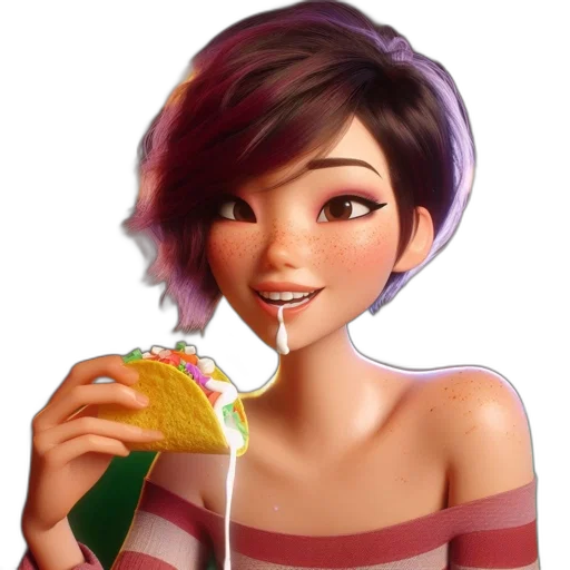 food, face, dress, staff transparent PNG cut-out