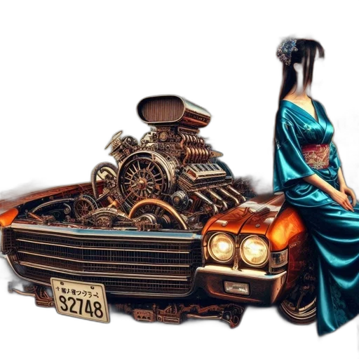 car, jewelry, crown, robot transparent PNG cut-out