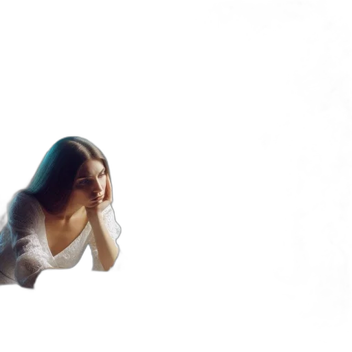 hair, creature, dress, face transparent PNG cut-out