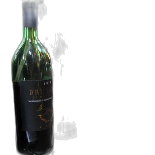 bottle, 3d render, wine, word transparent PNG cut-out