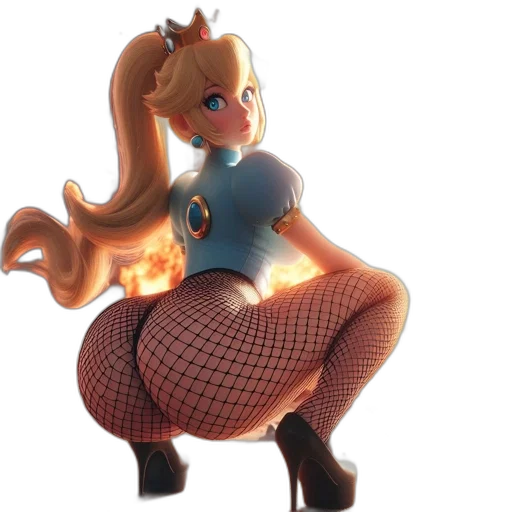 dress, staff, 3d render, concept art transparent PNG cut-out