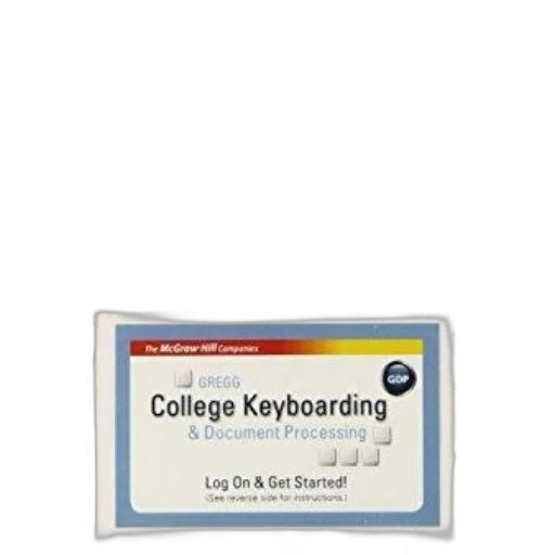 cover, gregg, college, keyboarding transparent PNG cut-out