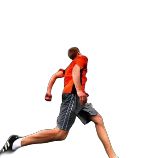3d render, photorealistic, man, orange transparent PNG cut-out