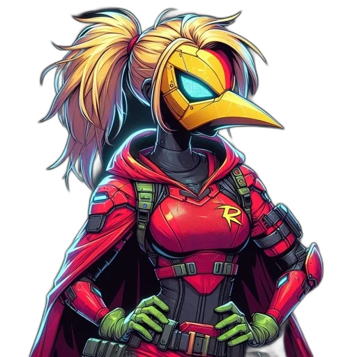 mask, jacket, concept art, comic book art transparent PNG cut-out