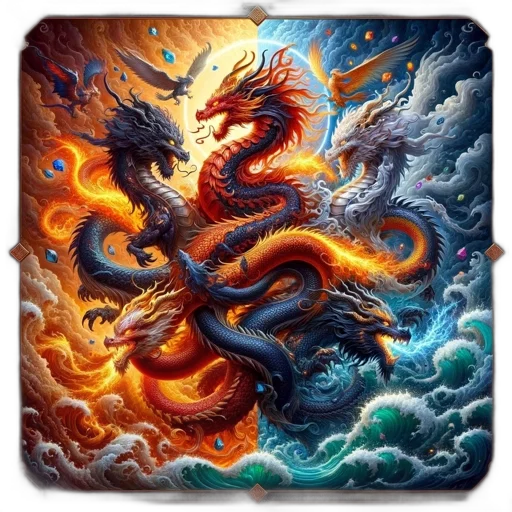 dragon, fantasy art, concept art, pixel art transparent PNG cut-out