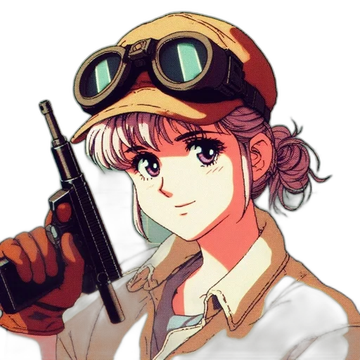 weapon, staff, hat, anime transparent PNG cut-out