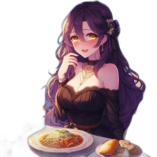 food, dress, weapon, anime transparent PNG cut-out