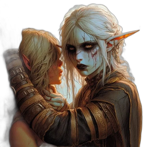 fantasy art, concept art, comic book art, pixel art transparent PNG cut-out