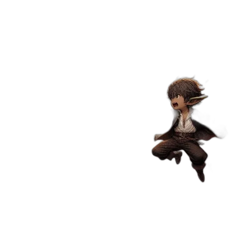 hair, creature, staff, animal transparent PNG cut-out