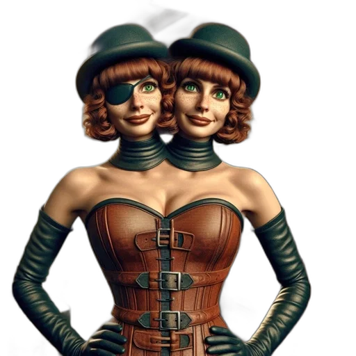 hat, concept art, 3d render, comic book art transparent PNG cut-out