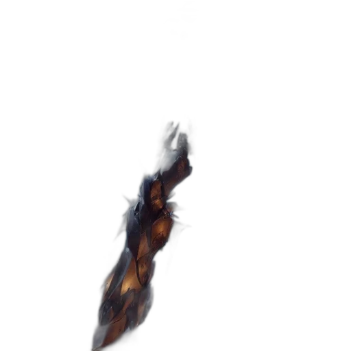 hair, dragon, staff, weapon transparent PNG cut-out