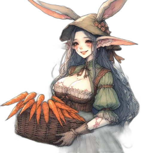 hat, food, staff, creature transparent PNG cut-out