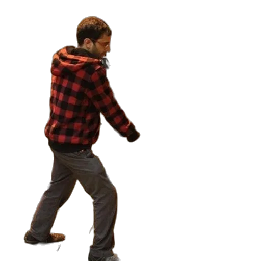 jacket, staff, shoes, robot transparent PNG cut-out