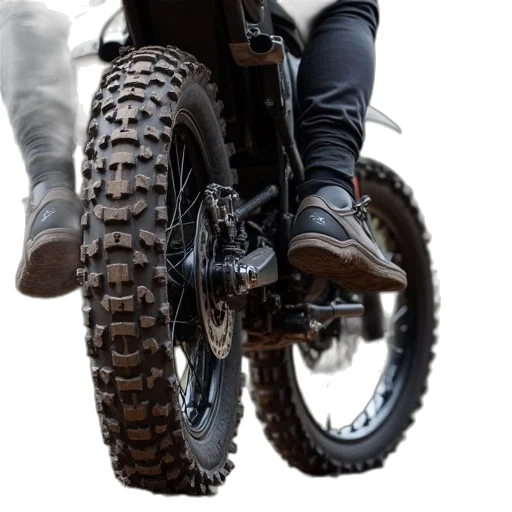photorealistic, 3d render, motorcycle, mud transparent PNG cut-out
