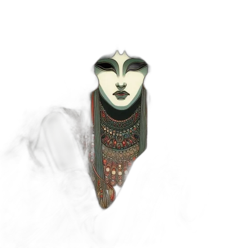mask, jewelry, face, staff transparent PNG cut-out