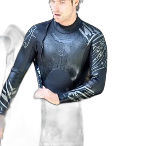 jacket, hair, creature, 3d render transparent PNG cut-out